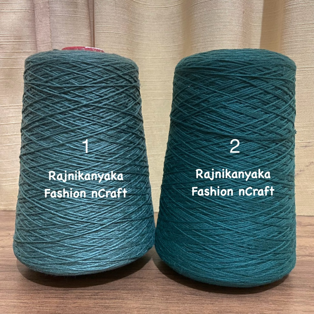 Benang Jala/Benang Jala Katun/Benang Rajut Jala. Hijau, D9, 500gr