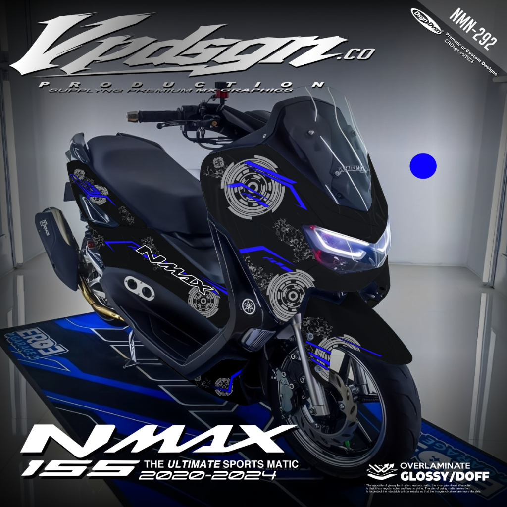 Terbaru Decal FULL BODY New NMAX 155 / NMAX 2020 Motif / Livery Teknologi 12 Warna