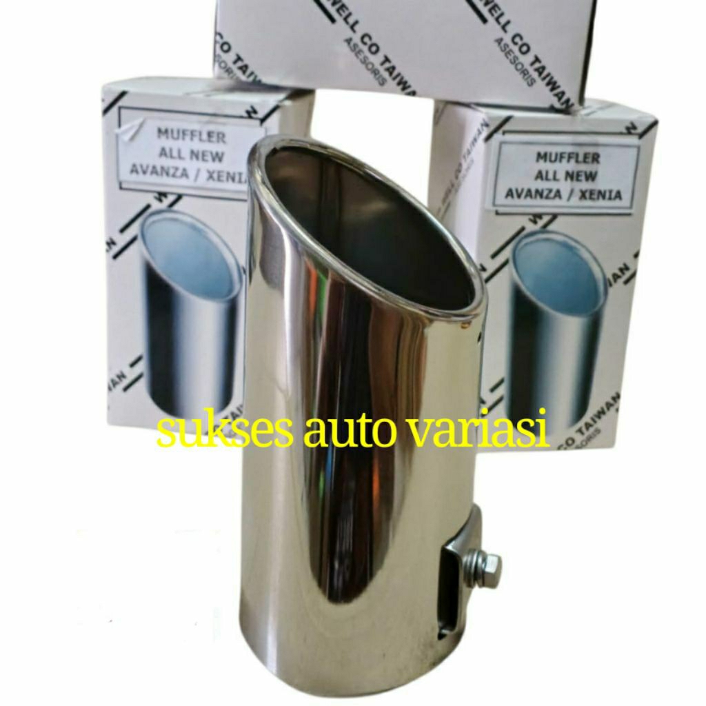 MUFFLER/BUNTUT KNALPOT STAINLESS AVANZA/XENIA/VELOZ 2012-2021