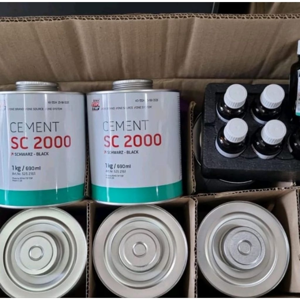 lem tip SC 2000- cement SC 2000 Schwarz black 1kg /690ml