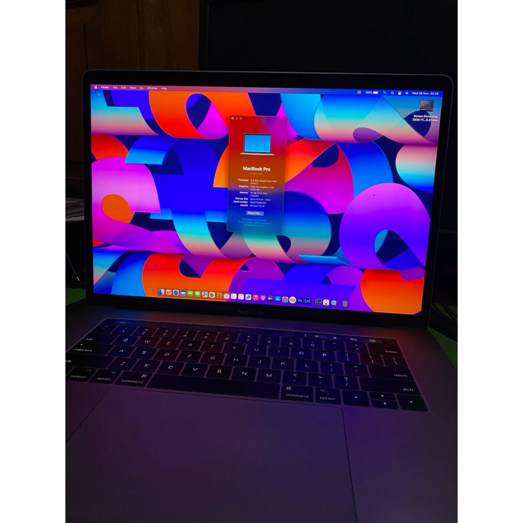 MACBOOK PRO 2017 15inch second mulus.