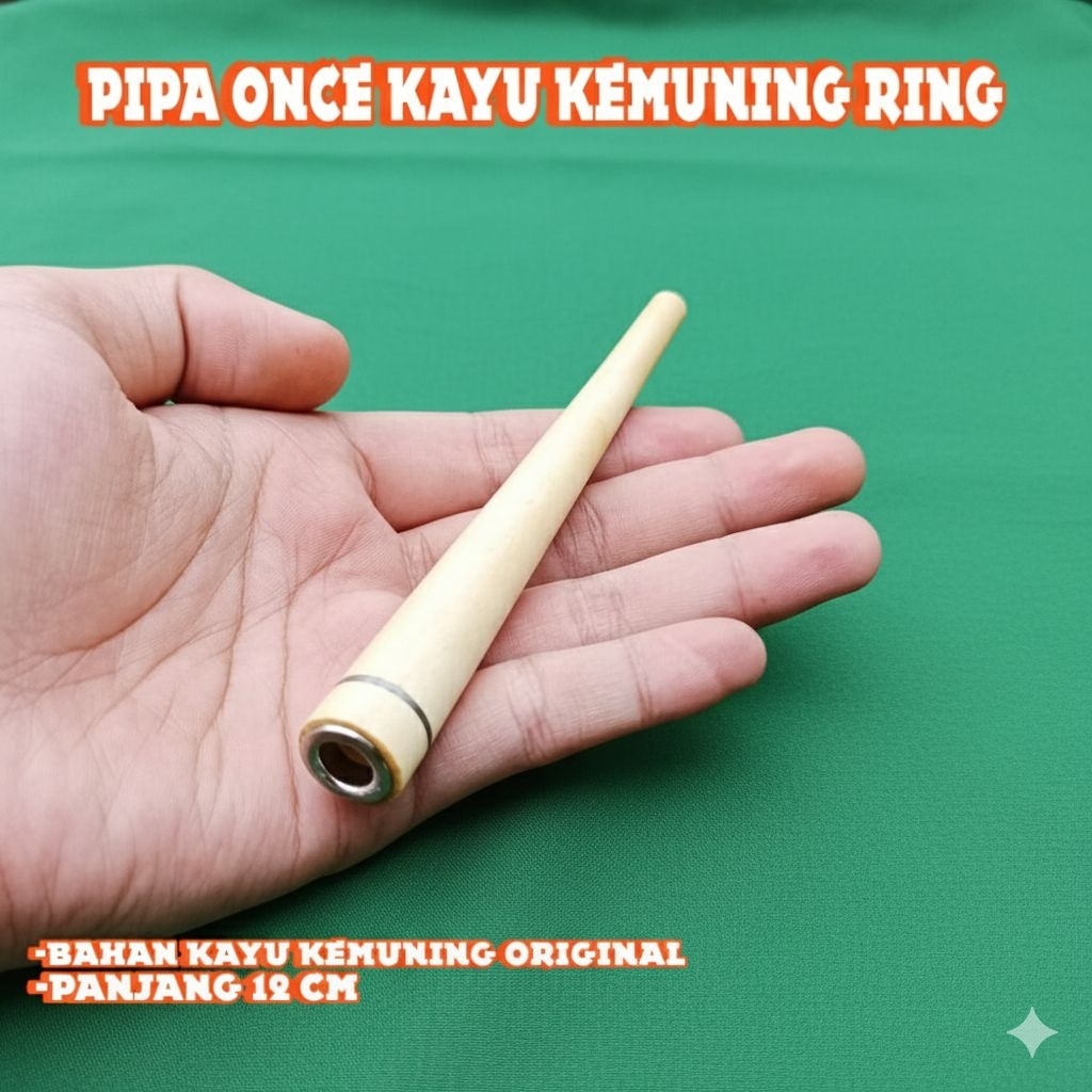 once pipa cangklong kayu kemuning bulat ring