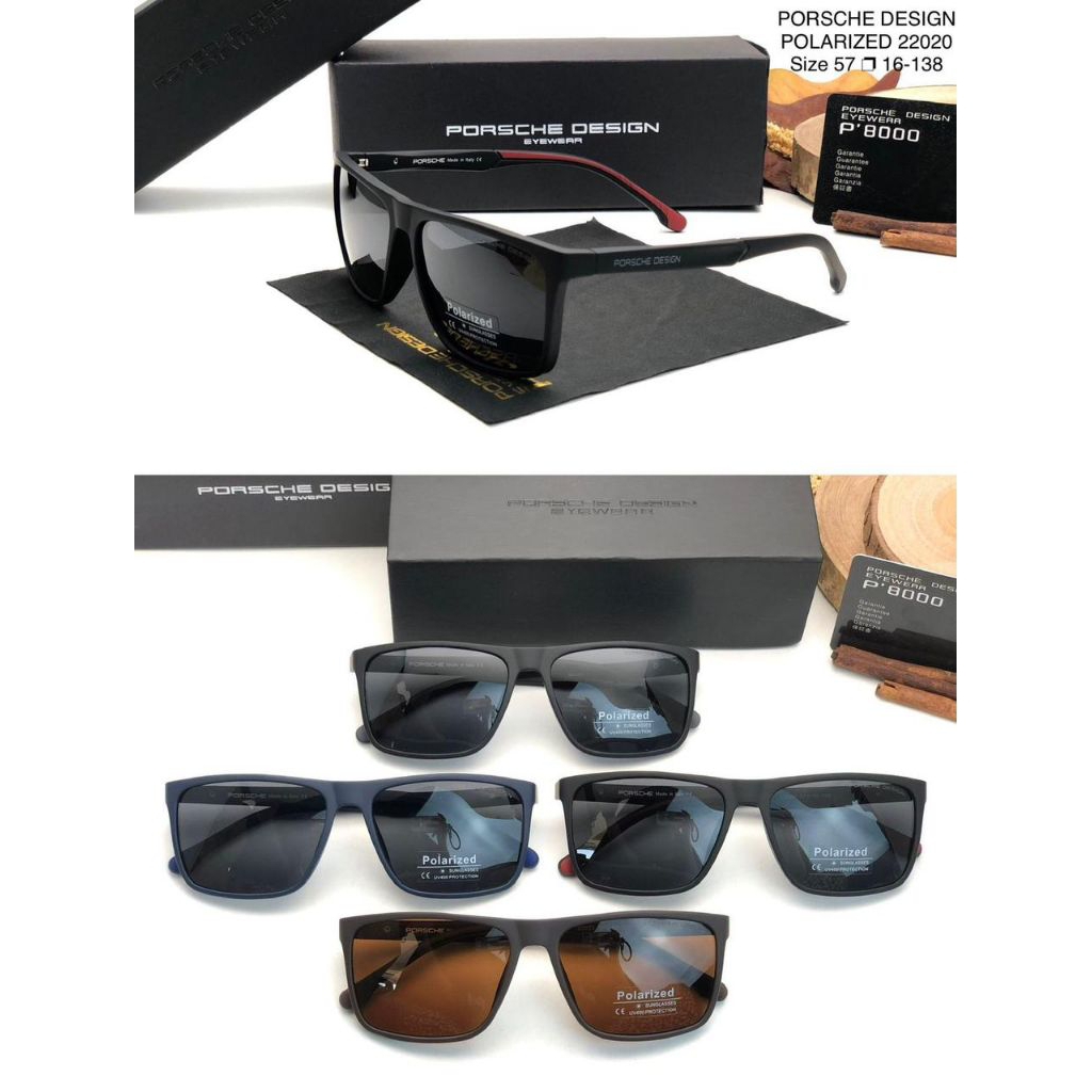 TERMURAH..... New Sungglases Grade Ori Kacamata Hitam PORSCHE DESIGN PD22020 Lensa Polarized UV Prot