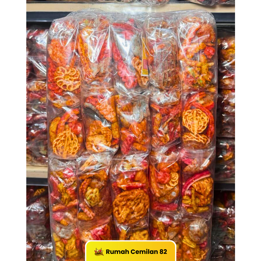 Cemilan mix 1 bal isi 100pcs