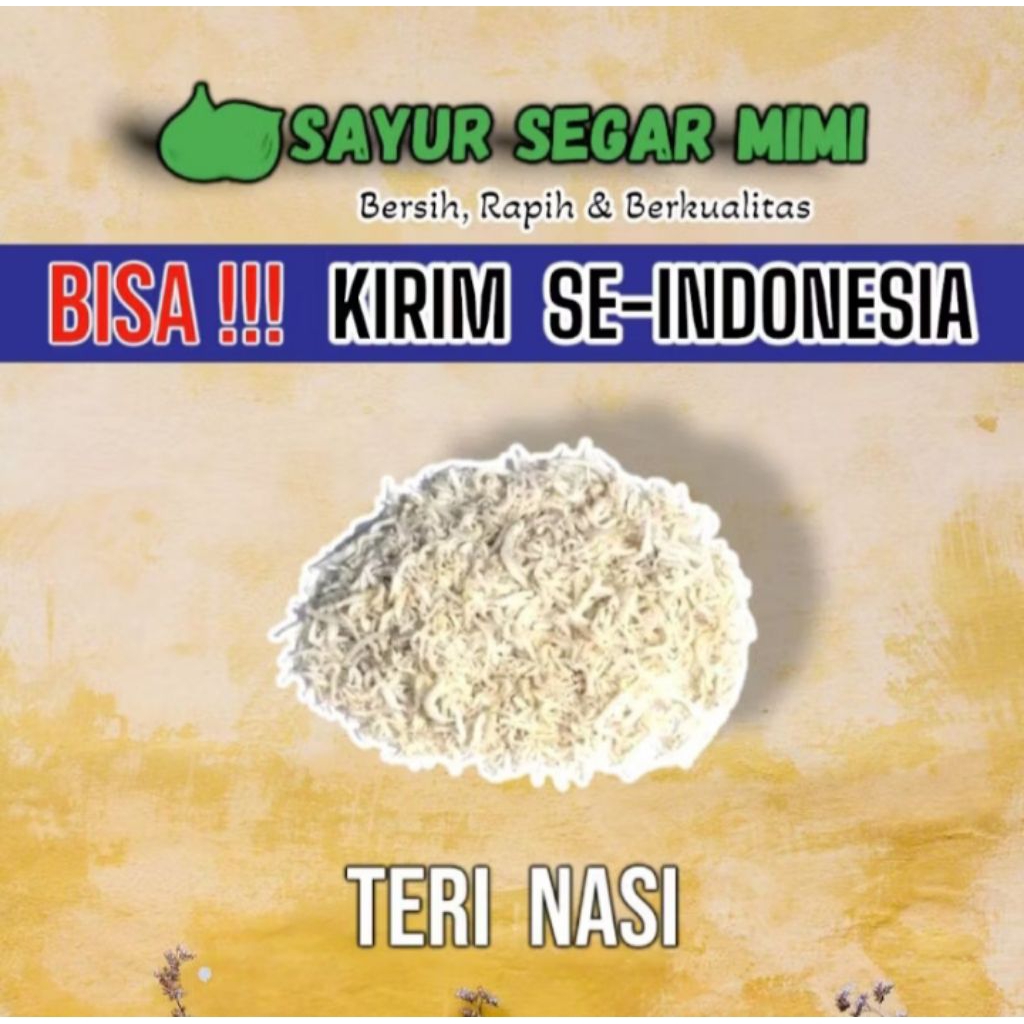 Ikan Asin Teri Medan 100 Gram - Sayur Palembang