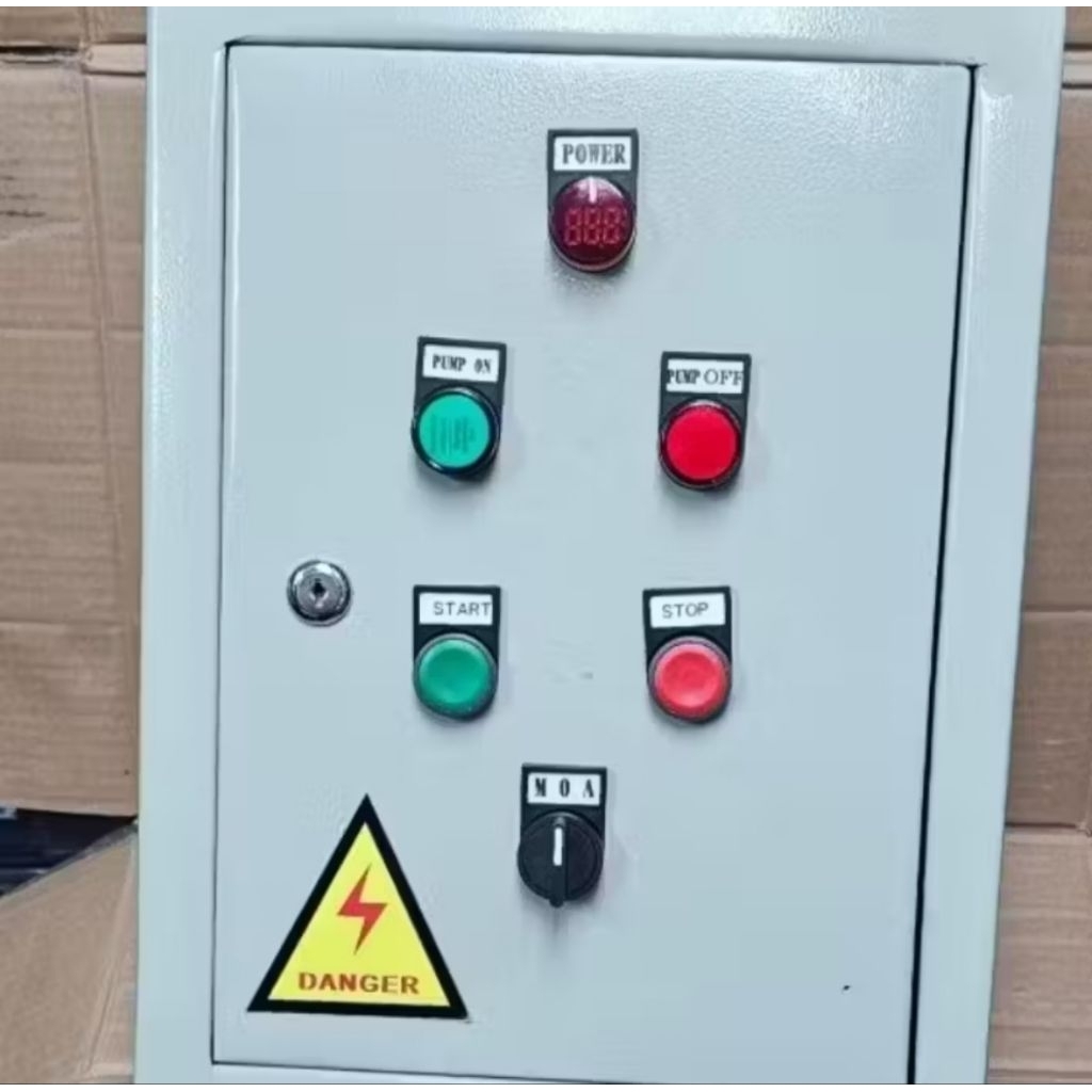 Panel WLC Manual/Otomatis Pompa Air, Pompa Submerible/Satelit Untuk Pompa 1 Sampai 3 HP