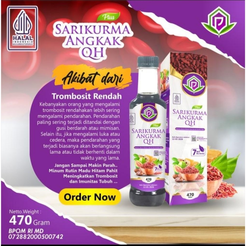SARI KURMA ANGKAK QHUSTHUL / QUSTHUL HINDI 470 GRAM BPOM HALAL