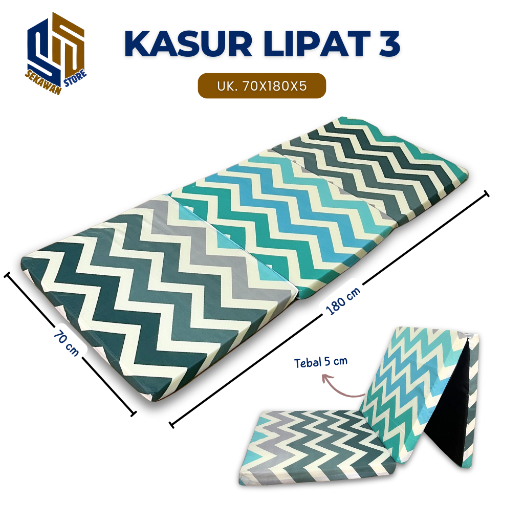 PROMO KASUR BUSA LIPAT 3 TEBAL 5 CM UK.70X180 CM, KASUR LIPAT MURAH