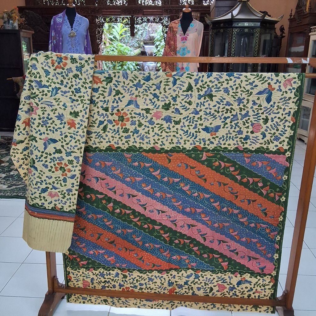 Kain Batik Tulis Lawas Antik/Kain Batik Tulis Dlorong Buketan/Kain Buketan Encim/Kain Buketan Lawas