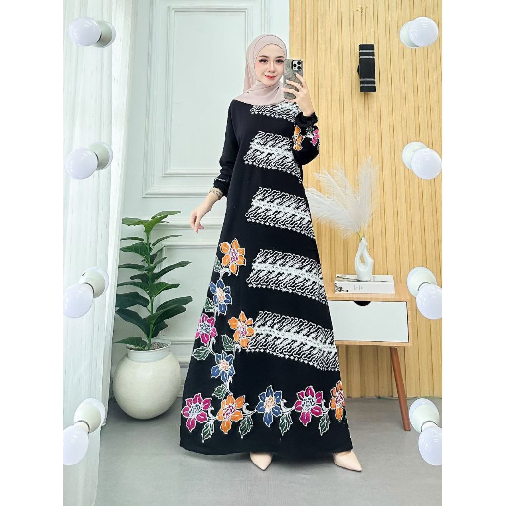 GAMIS RAYON SANTUNG ASLI PEKALONGAN JUMBO