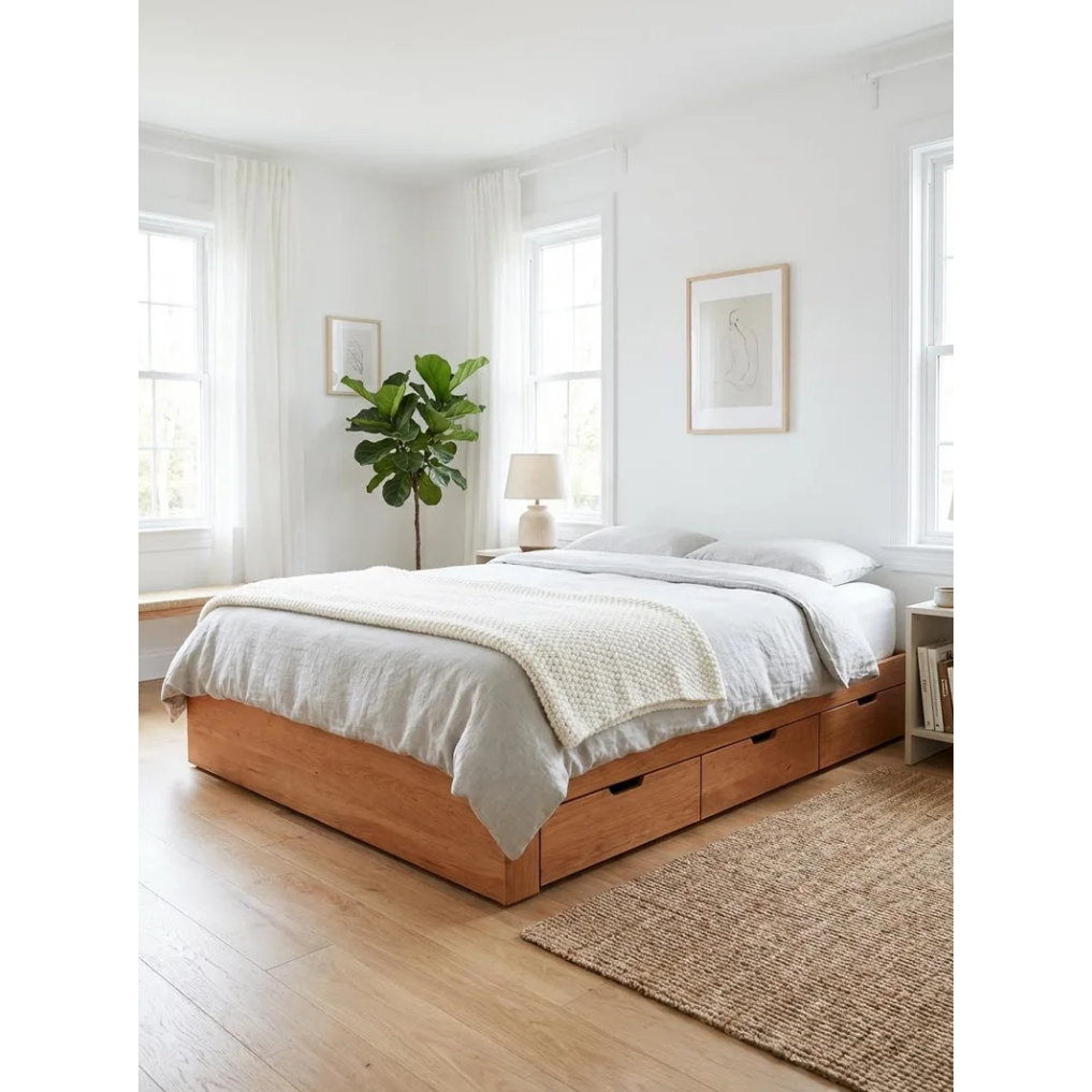 Dipan Divan Kasur Alas Tatakan Tempat Tidur Minimalis Dipan Kayu Laci Penyimpan Serbaguna