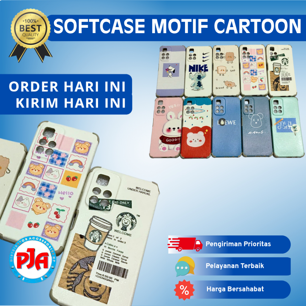 Case Softcase Casing Motif Cartoon Redmi 10 Note 10 Pro 11 11 Pro