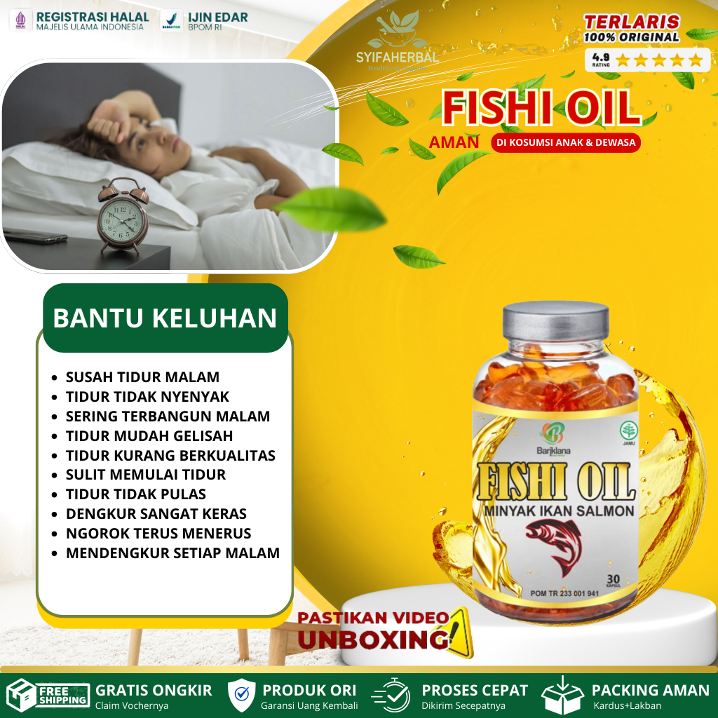 FISHI OIL OBAT INSOMNIA, OBAT TIDUR NGOROK, OBAT PENGHILANG NGOROK, OBAT NGOROK SAAT TIDUR, OBAT ANT