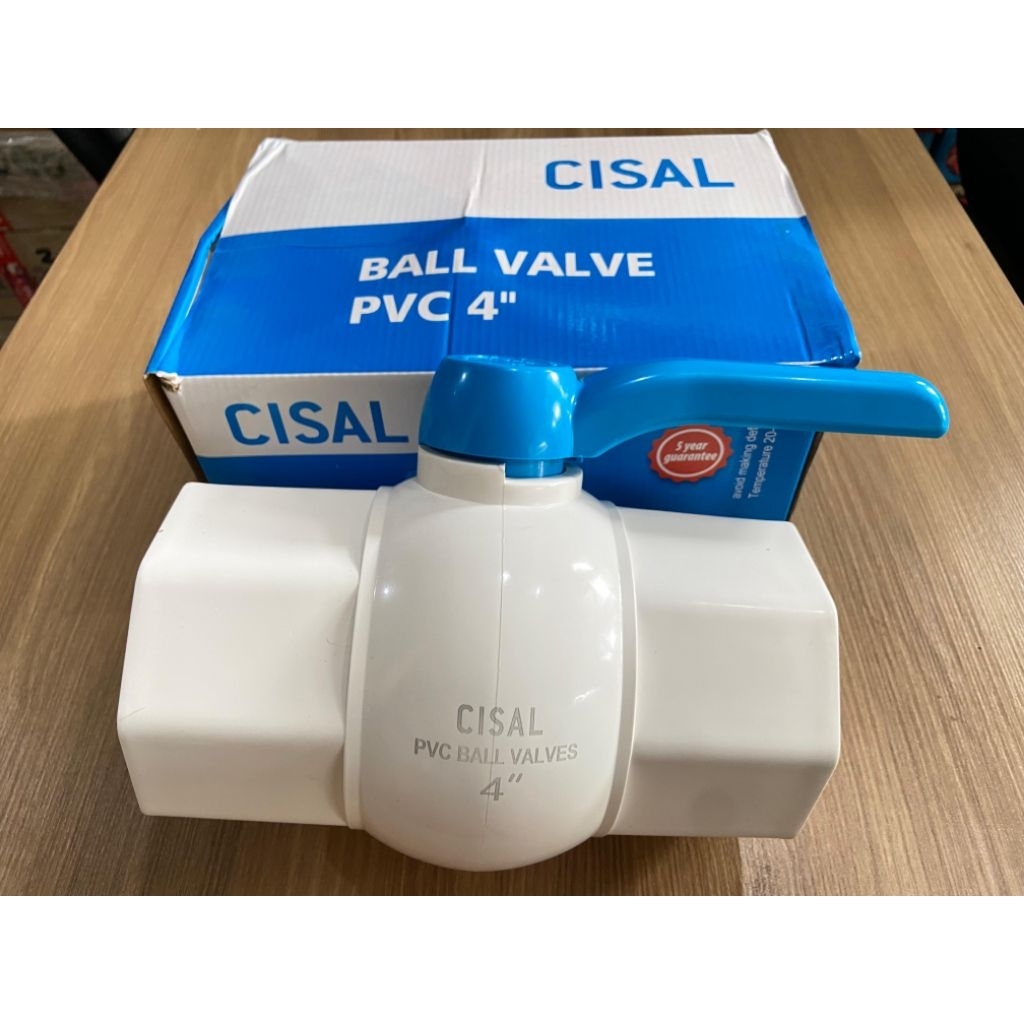 Cisal Ball Valve PVC 4 Inch - Ballvalve Stop Kran Keran Air Pipa