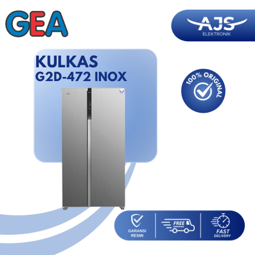 Gea Kulkas Side by side G2D-472 / G2D 472 / G2D472 INOX