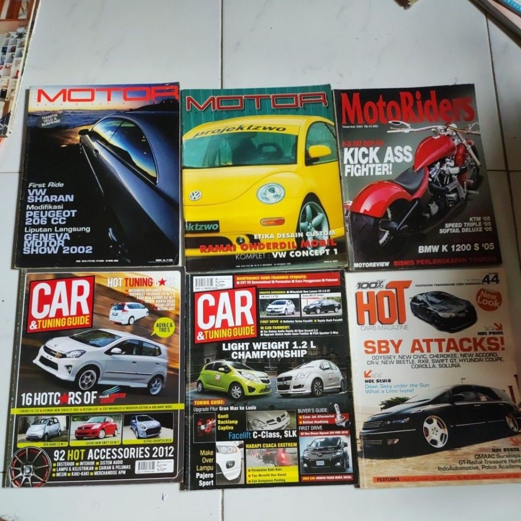 Majalah Otomotif Berbagai Judul Motor - Car - Auto Bild - Top Gear dll Original Preloved