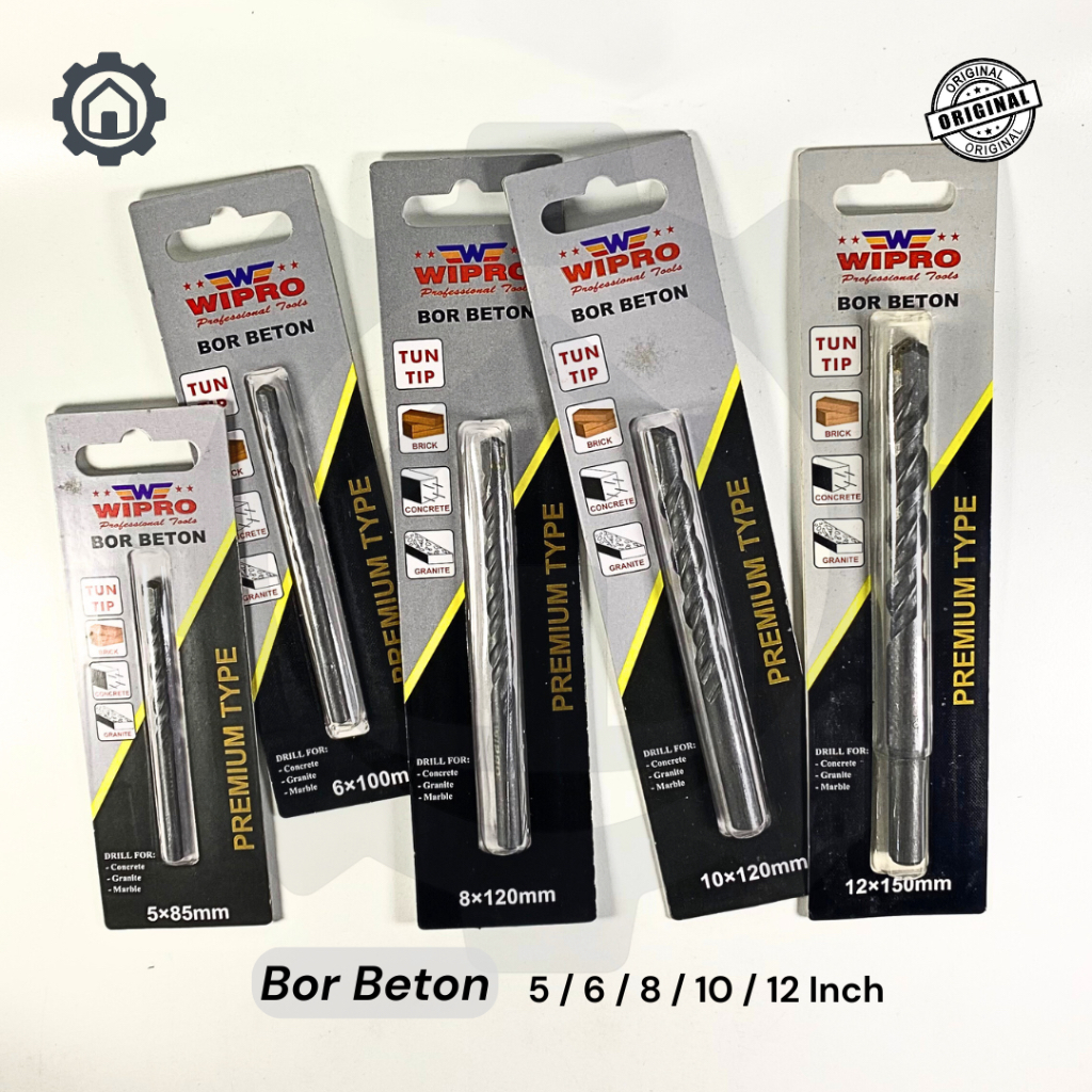 Wipro Mata Bor Beton Premium - 5mm / 6mm / 8mm / 10mm / 12mm