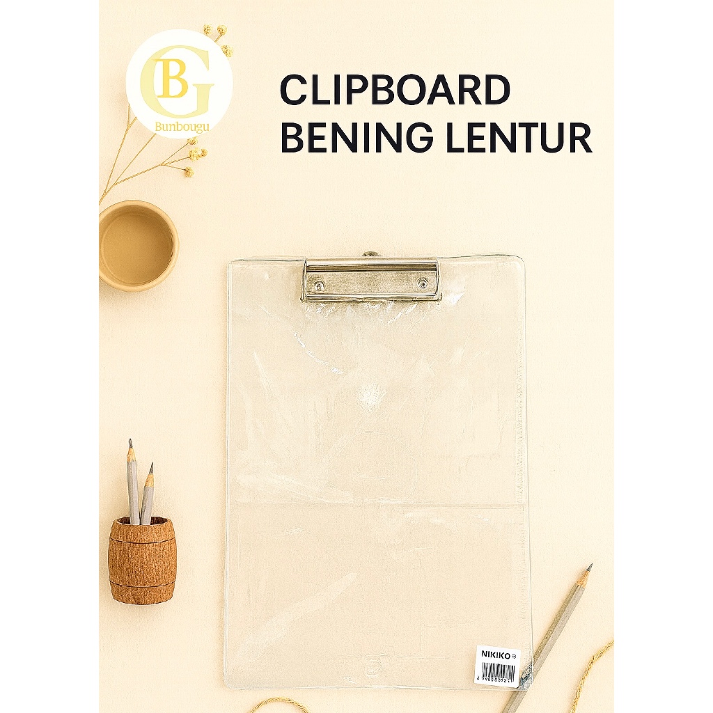 GROSSIR CLIPBOARD BENING LENTUR 3 PCS / CLIPBOARD BENING / CLIPBOARD BENING NIKIKO / CLIPBOARD NIKIK