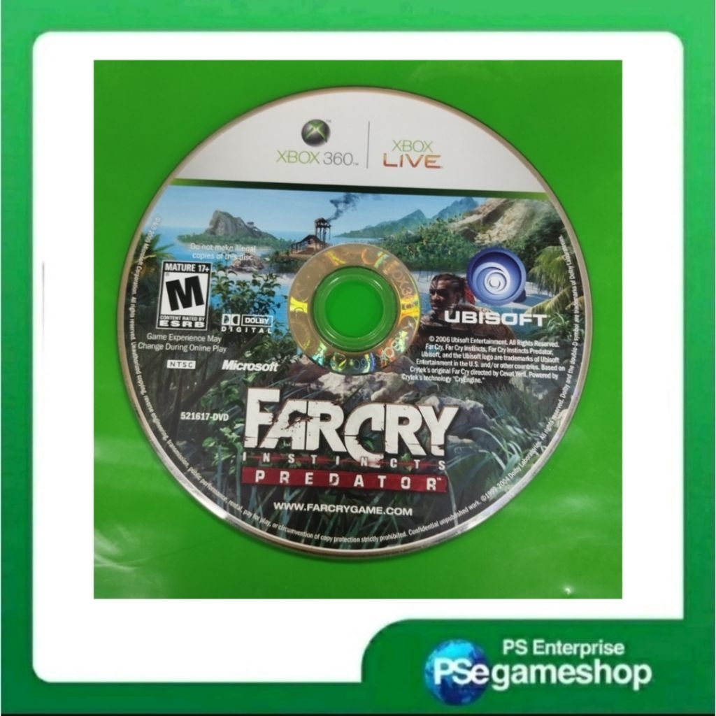 Xbox 360/ Far cry Instincts Predator (Cd Only/Preloved)