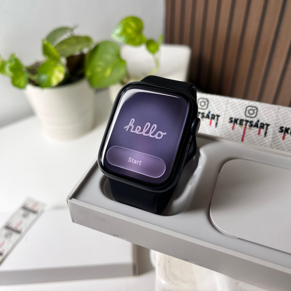 Apple Watch Series 8 45mm iBox Black iwatch Battery Health 86% Strap Original