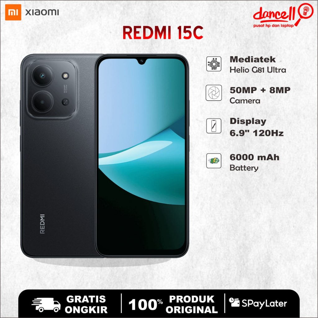 Xiaomi Redmi 15C Ram 6/128Gb 8/256 Big Battery Garansi Resmi