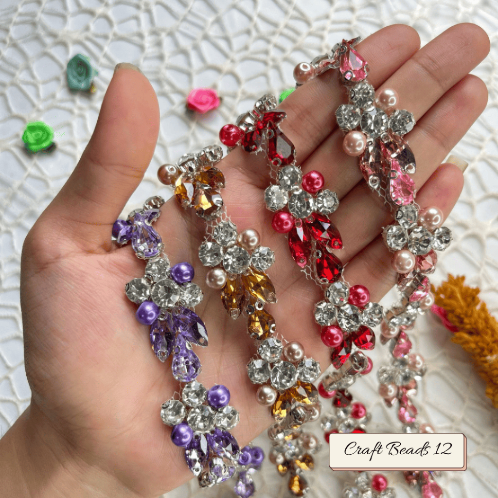 Payet Rangkai Leher N07 / Payet Pinggang / Payet Dada / Bisa Custom Warna & Ukuran