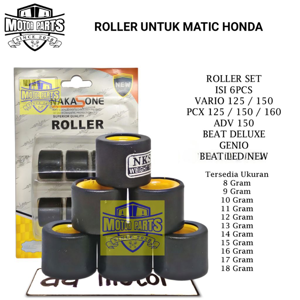 Roller Vario 125 150 PCX ADV Beat Deluxe New 8gr 9gr 10gr 11gr 12gr 13gr 14gr 15gr 16gr17gr PNP Spin