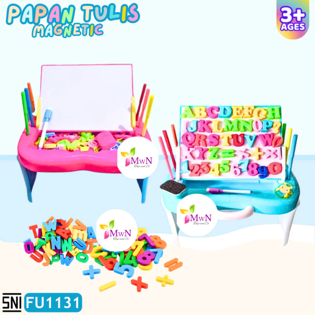 GT Mainan Papan Tulis Magnetic Drawing Board Meja Belajar Anak FU1131
