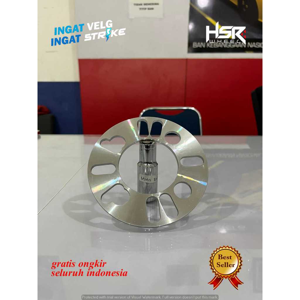 Spacer Velg Mobil Universal Tebal 5mm Ring Spacer Masuk Semua Type Mobil Bahan Aloy