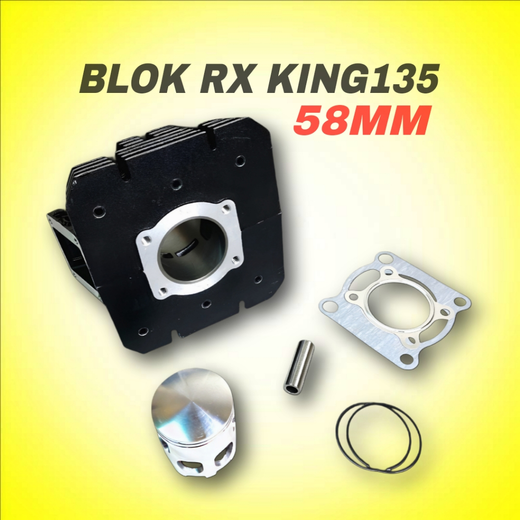 BLOK SEHER CYLINDER BLOK YAMAHA RX KING RXKING RX KING 135 58MM