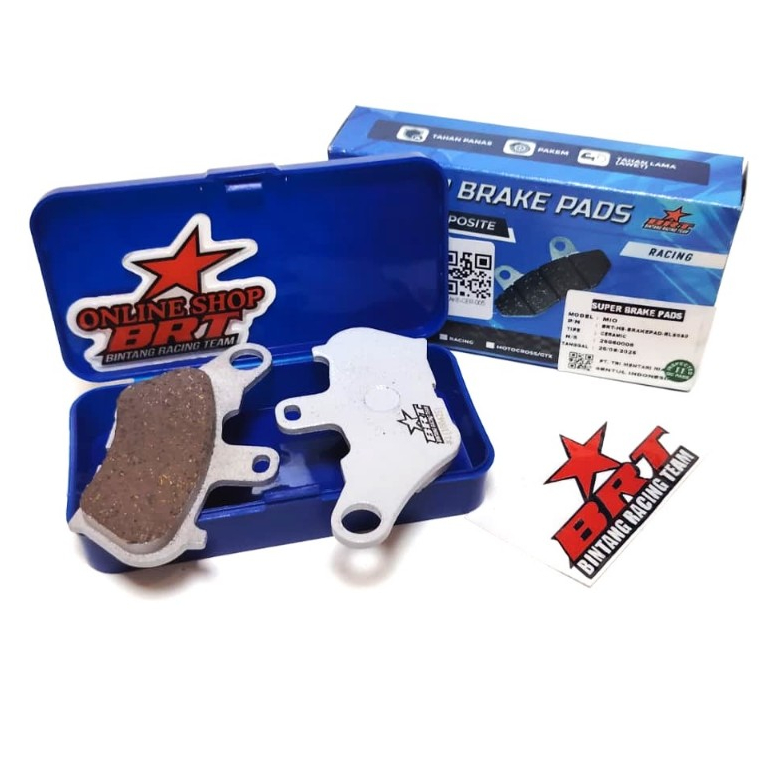 KAMPAS REM DEPAN CERAMIC BRT MIO Old Lama MIO Sporty MIO Soul MIO Karbu Karburator Brake Pad Front B