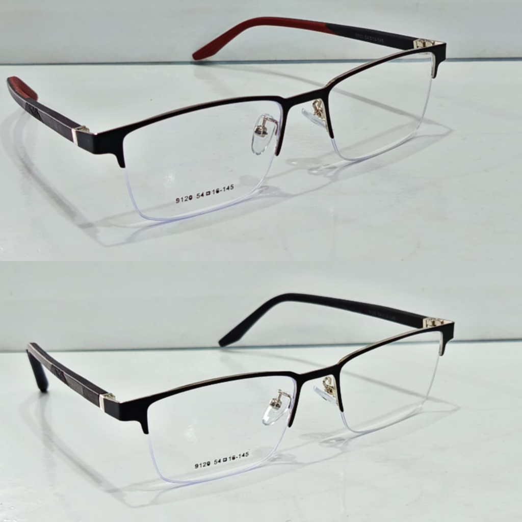 Frame kacamata sporty half frame setengah bingkai tangkai springper