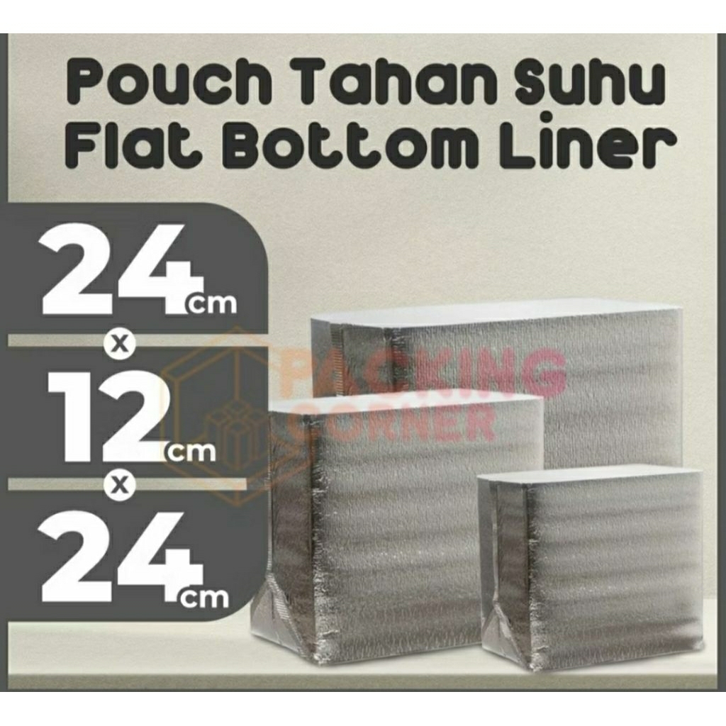 Standing Pouch Suhu Thermal Kantong Alas Packing Frozen Food Non Seal