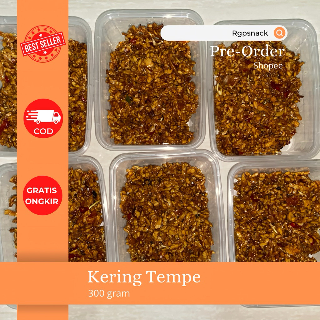 KERING TEMPE PEDAS MANIS 300GR / TEMPE OREK / OREK TEMPE PEDAS MANIS