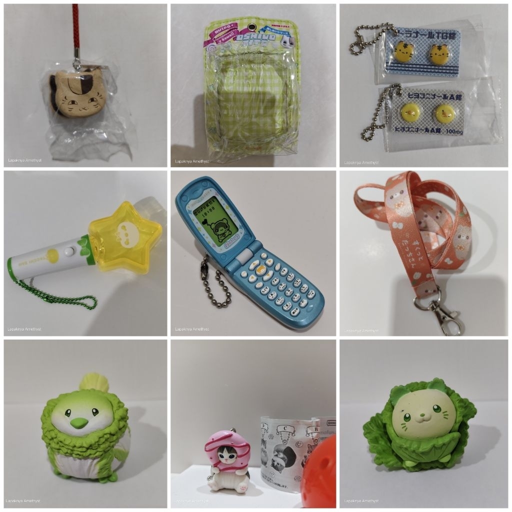 trinkets (part 2) mofusand nyanko sensei natsune yuujinchou sukutto tacchisan tacchi san strap lanya