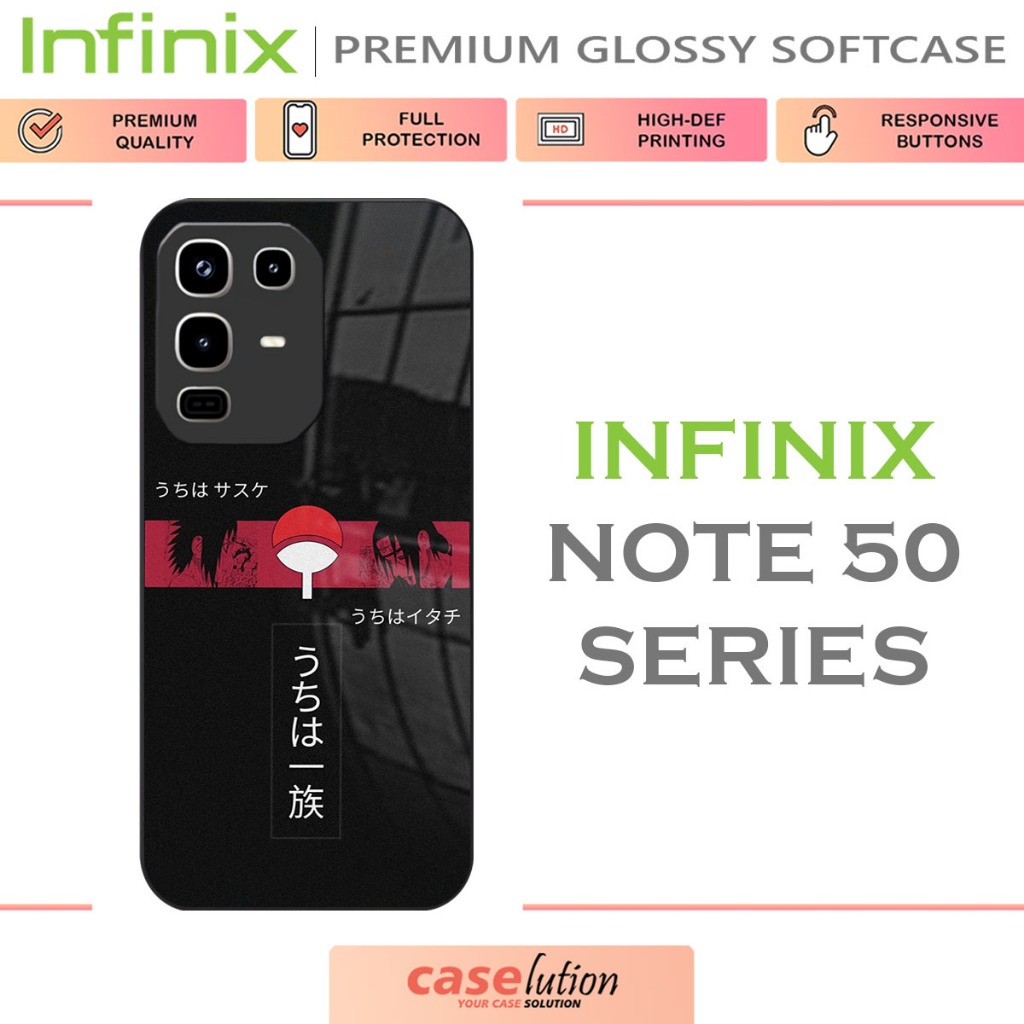 Glossy Softcase For INFINIX Note 50 | 50 Pro | 50 Pro Plus + | 50S | 50X [Itachi Uchiha]