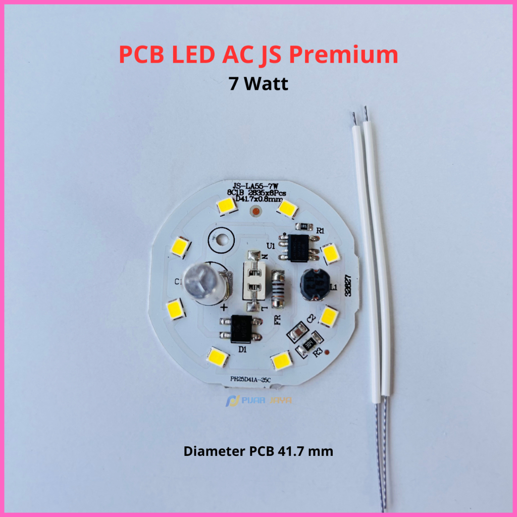 Mesin Lampu LED AC 7 watt PCB Led AC JS Premium 7w Modul Mata LED AC 7watt Sparepart Lampu LED