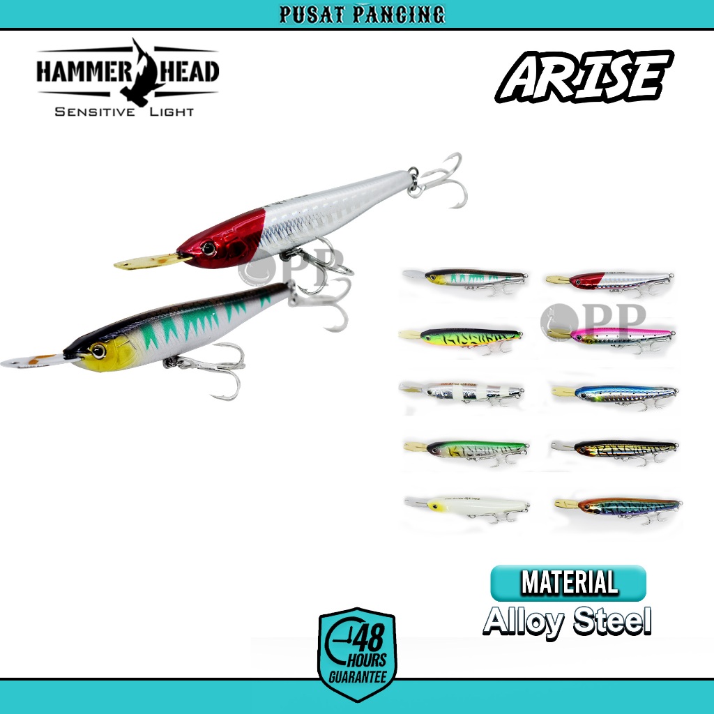 PUSATPANCING Umpan Minnow Hammerhead Arise 5.6G/40mm - 8.2G/70mm | Umpan Pancing Minnow | Minnow UL