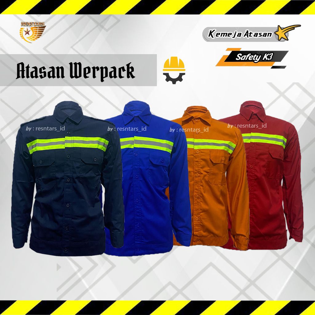 Kemeja Werpack | Atasan Werpak | Werpack Bengkel