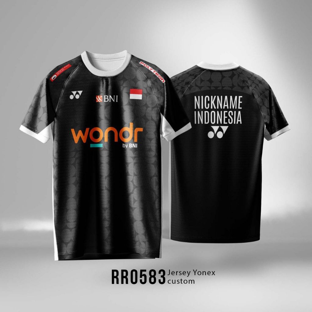 Jersey olahraga yonex bebas custom nama