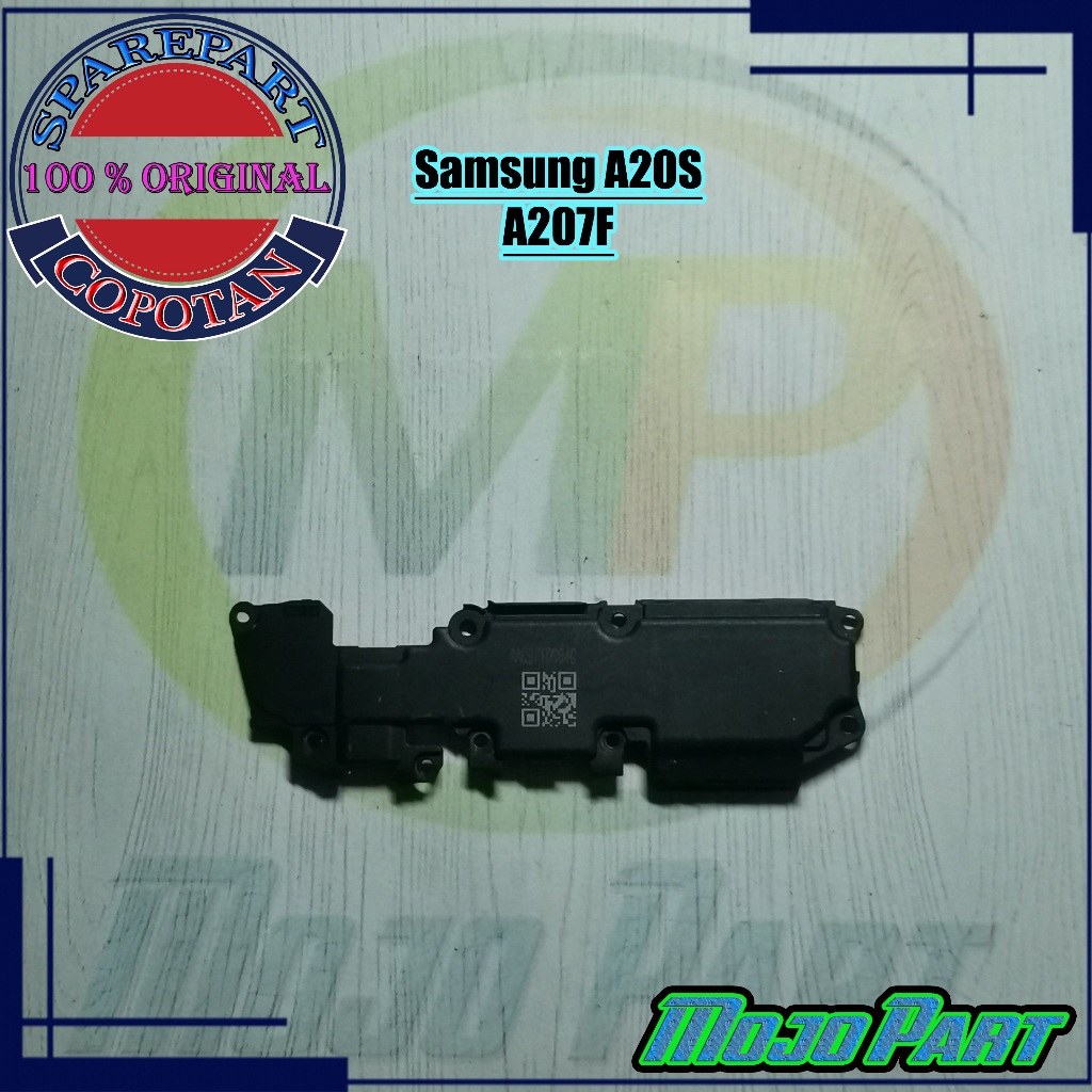 Samsung A20S - A207F  Speaker Buzzer Spiker Musik Dan Tutup Mesin Bawah Original Copotan | Mojo Part