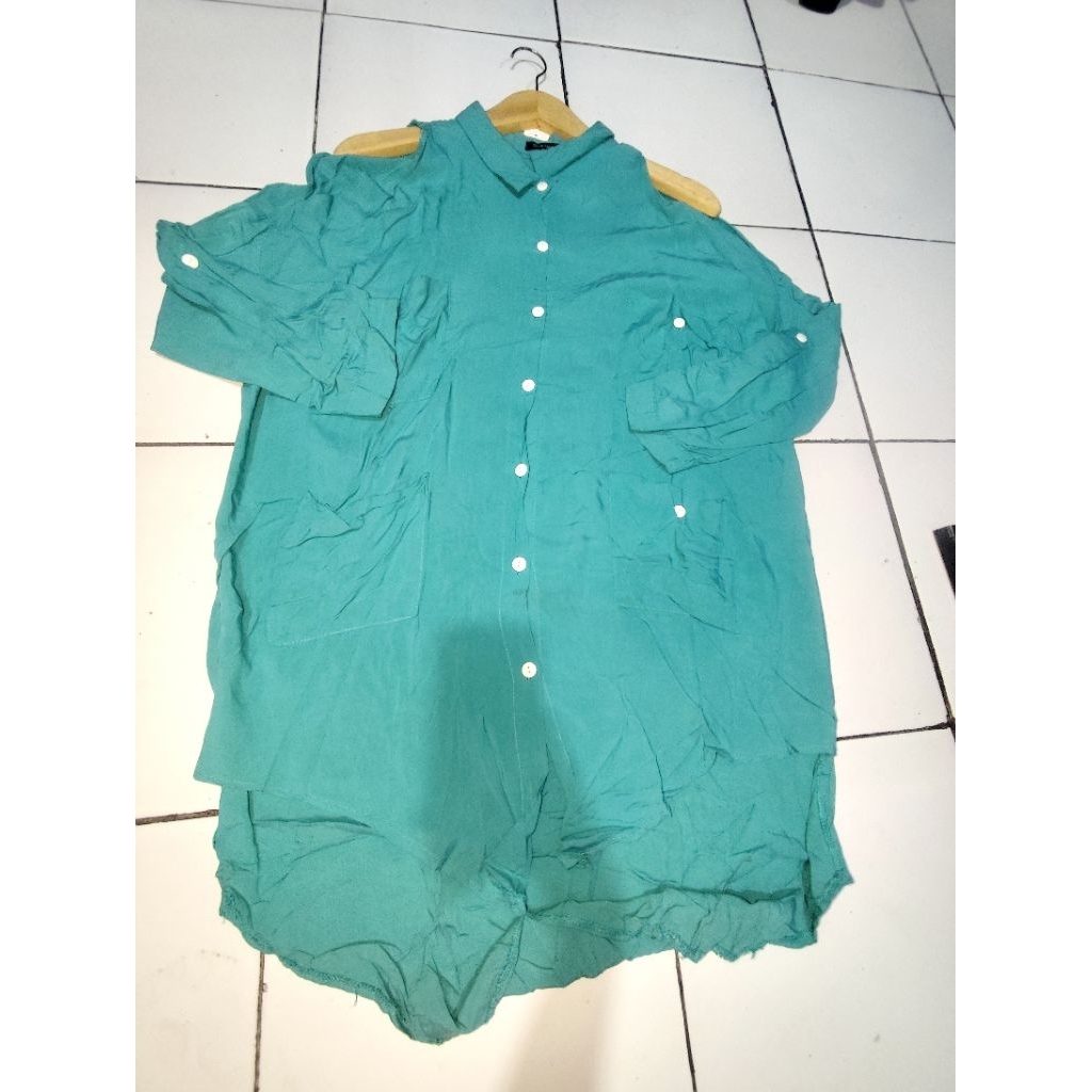 style nanda  - atasan blouse kemeja wanita lengan panjang sabrina