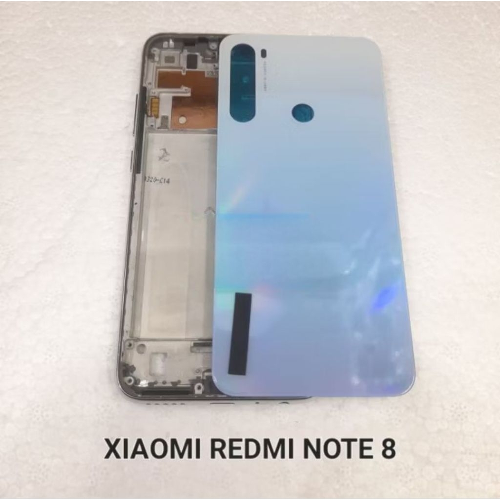 Housing Casing Kesing Full Set Xiaomi REDMI NOTE 8 BackDoor Tutup Belakang + Bezzel Middle Frame LCD