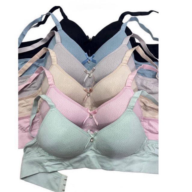 BRA HANABRA/BH TANPA KAWAT WANITA HANABRA CUP B/HANABRA 3818 BAHAN RAJUT SIZE 34 36 38 40 42