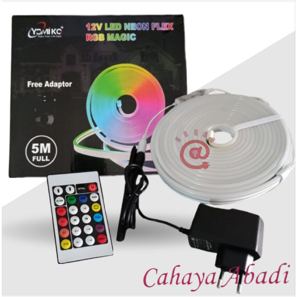 YOMIKO Lampu 12V LED Neon Flex RGB Magic Kualitas dan Warna Keren