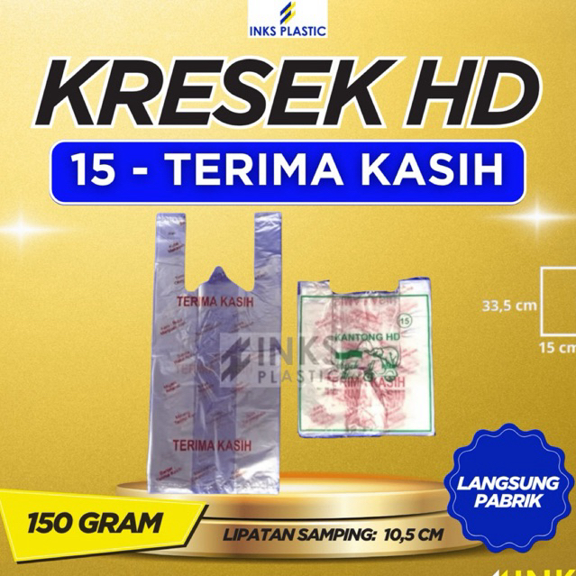 KRESEK HD TERIMAKASIH 15 KANTONG KRESEK TERIMA KASIH TRANSPARAN