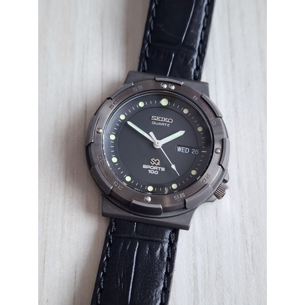 Seiko Armour Watch 5H23-7010 Quartz JAPAN SUPER RARE