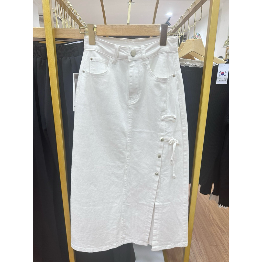 Rok Jeans Rok Putih Rok Panjang Rok Kekinian