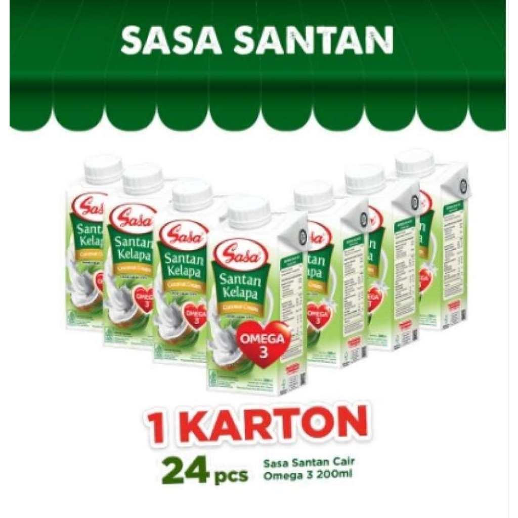 Sasa Santan Kelapa 200 Ml 1 Dus = 24 Pcs