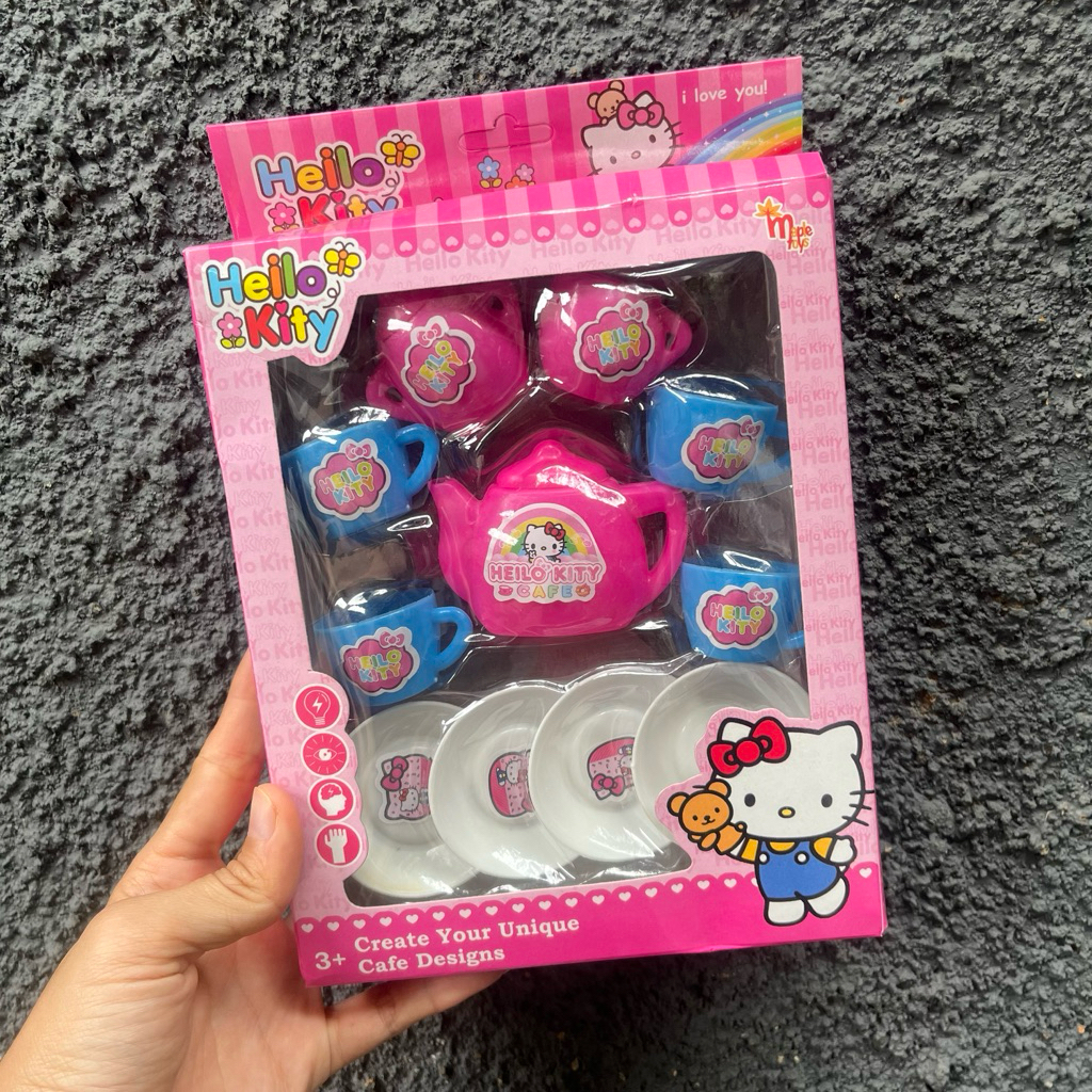 Mainan Tea Set Karakter Hello Kitty/Frozen